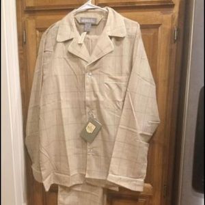 NWT! Macy's Loft & Brownstone Tan Color Long Sleeve Leg Pajama Set